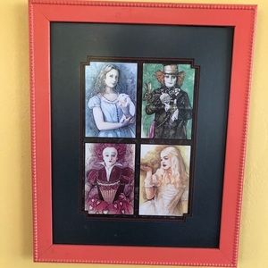 Framed Alice in Wonderland Print